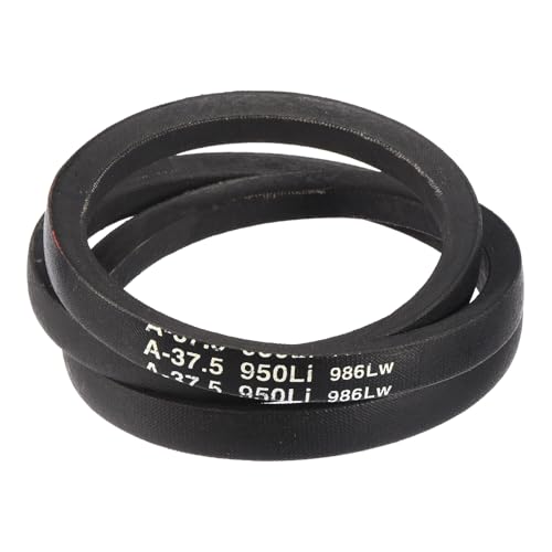 Image of uxcell A37 1 /2 Classic Wrapped V-Belt, 39 inch Outside Circumference, Black, Industrial Rubber V-Belt