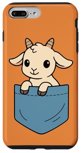 Lustiges Baby Ziege Pocket Pal Cute Farm Animal Goat Lovers Hülle für iPhone 7 Plus/8 Plus