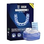 DDGM Bite Bruxismo Notturno Automodellante Professionale 2 Pezzi + 6 Compresse Pulenti Bite Dentale Antirussamento Uomo e Donna Anti Digrignamento Denti Taglia Large