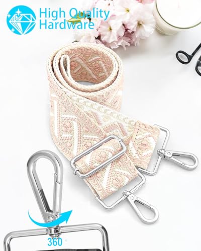 Image of Silvery Purse Straps Replacement Crossbody - Guitar Strap for Purse Crossbody
