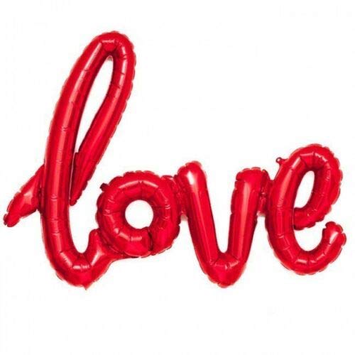 Red Love Foil Balloon, 106cm (2 pack)