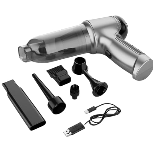 ETAWDE Handheld Vacuum USB Rechargeable Car Carpet Light Weight Portable Trash Garbage Remover Cleans Car Dry Wet Use