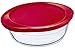 Ôcuisine Cook&Store Boîte Ronde 14 x 12 cm / 0,35 l + Couvercle Rouge