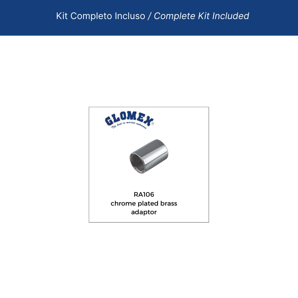 Glomex – Antenna AIS dedicata 1m (Bianco), Modello RA110AIS – Alto Guadagno 3dB, Fibra di Vetro, Per barche a vela, motore, gommoni, yacht – Ricezione AIS Precisa e Affidabile