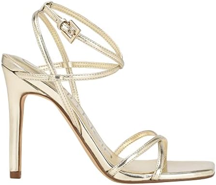 Calvin Klein Women's TEGIN Heeled Sandal, Gold, 8 | Image 1