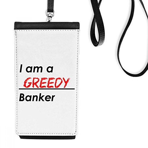 Banquier cupide citation : protégez votre smartphone avec ce sac suspendu noir