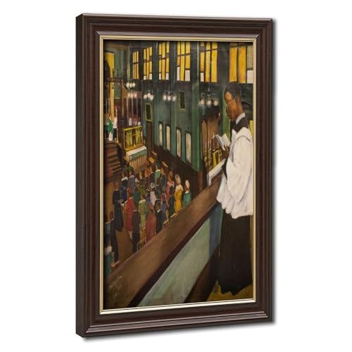 Cadre à suspendre avec toile Allan Rohan Crite - Décoration murale d'intérieur 20x30