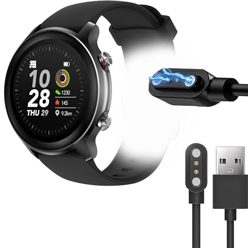 Lamshaw Compatible with Cubitt CT4 Smart Watch Charger, Magnetic USB Charging Cable Replacement Charger Compatible for Cubitt CT2s, CT2pro, CT3, CT4, CT4, Viva Pro, Viva Smart Watch (Black)