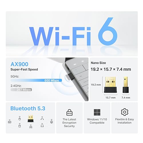 TP-Link Store TP-Link Archer TX10UB Nano AX900 Wi-Fi 6 Bluetooth 5.3 - Image 8