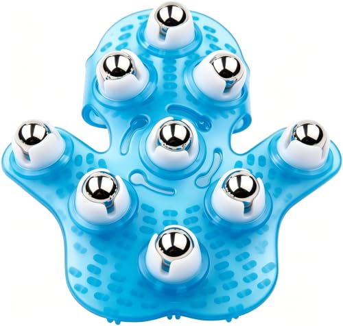 Boseen Handheld Massage Ball for Muscle Back Neck Joint Foot Shoulder Leg Pain Relief - Palm Shaped...