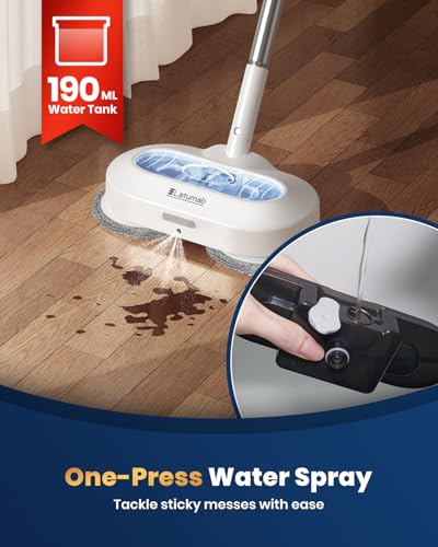 Latumab MR-A3 Cordless Electric Mop With Led Headlight & Water Sprayer thumb #2