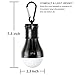 Zoojee LED Camping Lantern with Clip Hook - Portable Hanging Lanterns, Survival Kit for Camping Hiking Backpacking Fishing Hurricane Emergency Indoor Outdoor Power Outage, Camping Gear (4 Packs-Balck)