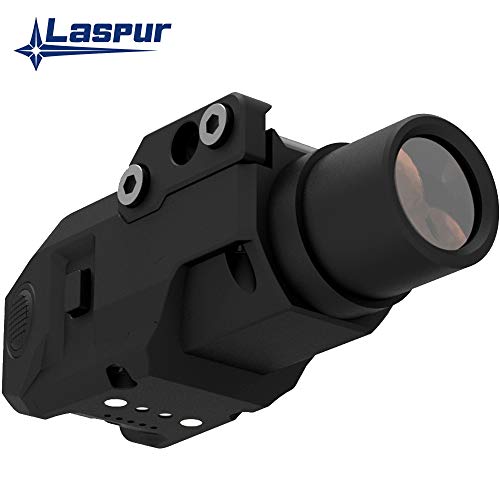 Laspur Sub Compact Tactical Rail Mount LED High Lumen Flashlight Light with Strobe
