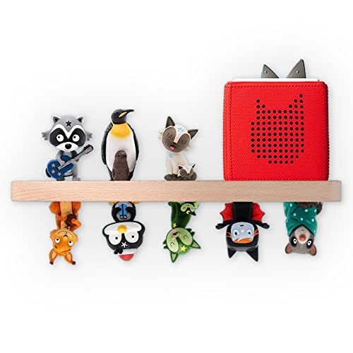 Erlsig Holz Regal für Tonie Box Tonies, Musikboxregal Wandregal für...