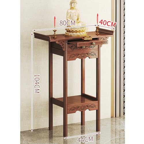 Table d'autel de méditation pour petit espace avec rangement pratique - 3