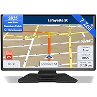 Navi für wohnmobile,7 Zoll,LKW navigationsgeräte GPS Auto Echtzeit-Verkehr mit HD Display und Sprachsteuerung Europa-Karte für Langstrecke,navigationsgeräte für Auto Stadtfahrten und Reisen