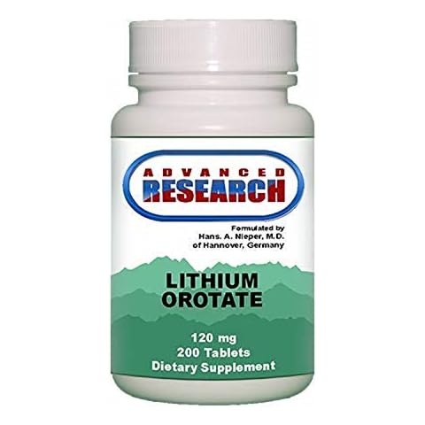 NCI Advanced Research Dr. Hans Nieper Lithium Orotate Tablets, 120 mg, 200 Count Cover