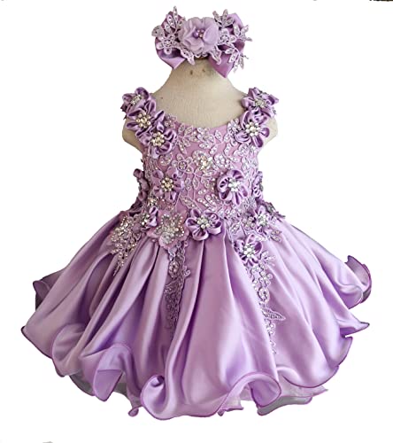 Jenniferwu G535 Infant Toddler Baby Newborn Little Girl's Pageant Party Birthday Dress Lilac (As1, Age, 18_Months, 24_Months) #TOP1