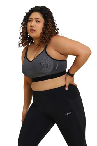 Image of Van Heusen Women Nylon Blend Wireless Non Padded High Impact Sports Bra -Anti Bacterial, Moisture Wicking
