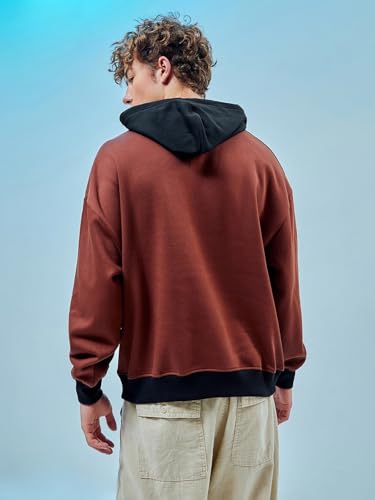 Image of Bewakoof Men's Fleece Oversized Fit Hoodies | Bewakoof Heavy Duty 1.0 | Hoodie for Men Winter Wear