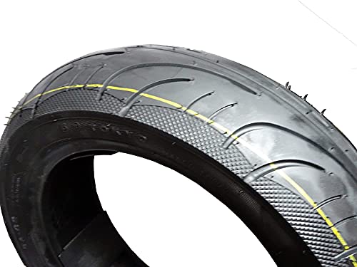 5A02 90/90-10 Set of 2 Scooter Tubeless Tires, 50J, Front/Rear Motorcycle/Moped 10\" Rim - Thumbnail 5