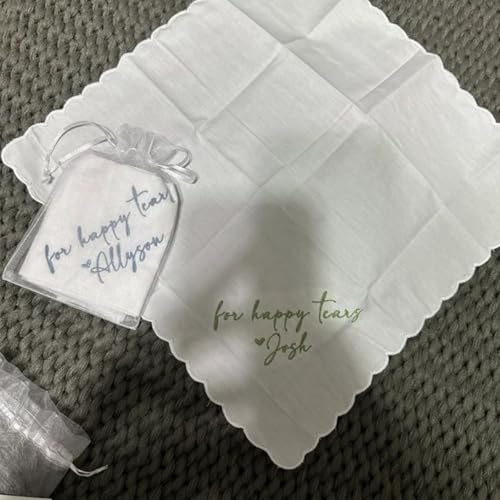 Generic Personalized Handkerchiefs Customized Wedding Lace Handkerchiefs Wedding Day Essentials Handkerchiefs Wedding Day Bridal Gifts Wedding Handkerchiefs For The Bride Wedding Handkerchiefs For The Mother thumb #3