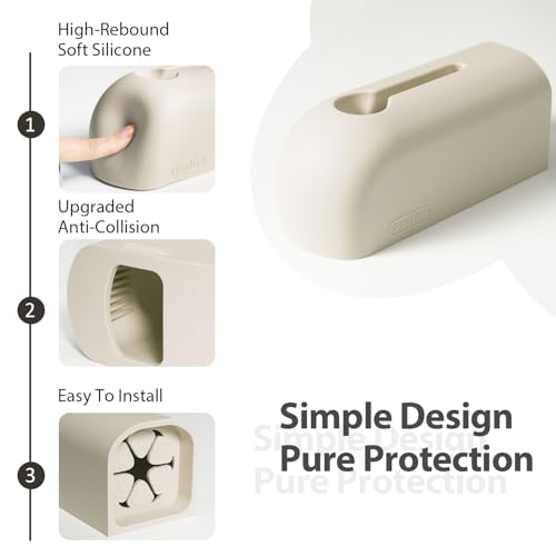 Image of Faucet Cover Bathtub for Baby, Soft Silicone Tub Spout Cover, Faucet Protector for Kids, Bath Spout Guard for Baby, Toddler Tub Faucet Cover, Water Spout Cover for Child Safety, Universal Fit (Ivory)