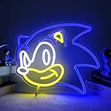 JianJung Anime Neon Sign Game LED Signs for Wall Dimmable Neon Light Up Sign for Kids Bedroom Gaming Room Decoration USB Powered Neon Wall Sign Night Light Birthday Festival Kids Children Gifts