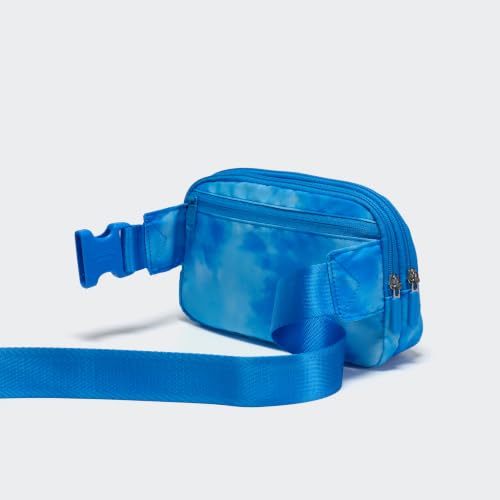 Image of Pander Nylon Fanny Pack Belt Bag for Women with 5 Zipper Pockets | Nylon belt bag with five zippered pockets, a dedicated card slot and an adjustable strap for crossbody or waist wear