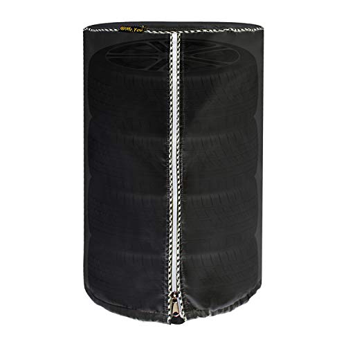 Mr.You Large Tire Cover,Tire Storage Bag & Seasonal Tire Cover,Waterproof Dust-Proof (Diameter 32-inch,Black Coated) - Thumbnail 6
