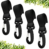 Loopunk 4個 多機能パドルクリップ カヤックパドルホルダー ベビーカーフック パドル収納ホルダー パドルボードアクセサリー,パドルボード インフレータブル ボート パドルキーパー パドルホルダー パドルクリップ セット Dリングパッチなし