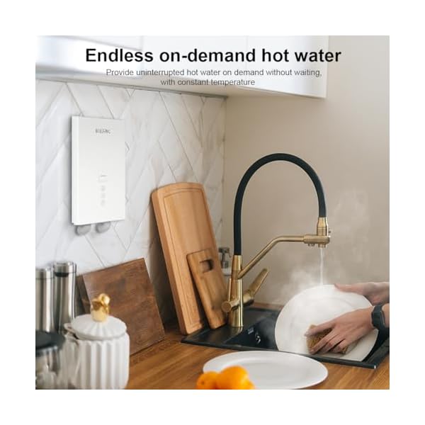 Electric Instant Heat Tankless, 7KW,240V Endless On-Demand Water Heater, Small, Self-Regulating, Energy Saving, Suitable for Faucets, Sinks, Kitchens, Cabinets, Summer can Take a Bath - Image 4