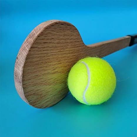 Mike Wooden Spoon Tennis Racket for Home Tennis Pointer Drill Training