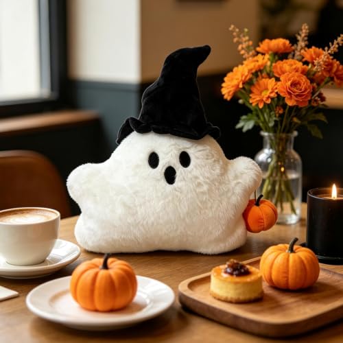 Cojín suave de fantasma para Halloween que decora la habitación infantil 3