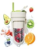 Portable Blender, 12oz Smoothie Blender Cup with 4000ml rechargeable Battery, 10 Blades, Crushable Ice, Suitable for Shakes and Smoothies, Suitable for Travel, Sports, Camping and Fitness