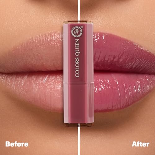 Image of Colors Queen Gloss Stick | Lightweight & Non-Sticky Lip Gloss | Smooth 8 Hrs Hydrating Formula | High Shine Lipstick for Women Enriched with Shea Butter, Vitamin E & Squalane (07 - Donut, 3.6g)