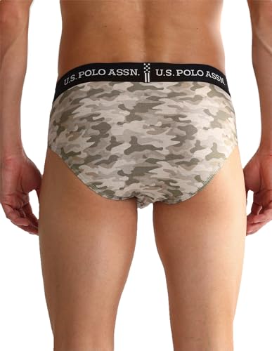 Image of U.S. Polo ASSN. Mens OEB09 Elasticized Waist Underwear Briefs - Pack of 2