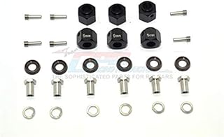 GPM for Traxxas TRX-6 MERC-Benz G63 (88096-4) Aluminum Hex Adapters 9mm Thick - 30Pc Set Black