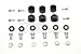 GPM for Traxxas TRX-6 MERC-Benz G63 (88096-4) Aluminum Hex Adapters 9mm Thick - 30Pc Set Black