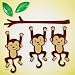Design Ideas Gelgems Window Clings, Monkey Around, Small Bag