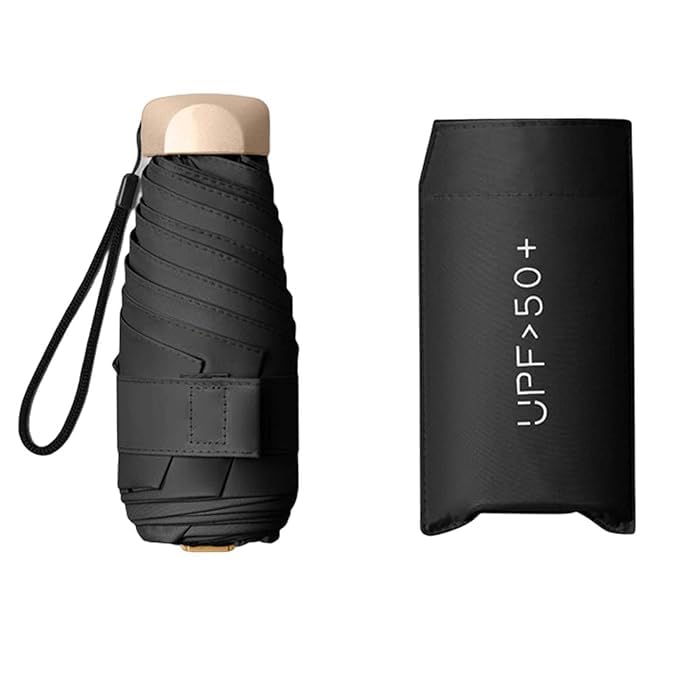 Compact Pocket Umbrella for Sun Protection & Rain, 3 Fold UV Umbrella, Mini Travel Umbrellas for Men & Women, Lightweight Foldable Umbrellas for Bag, Purse & Daily Outdoor Use-image-17