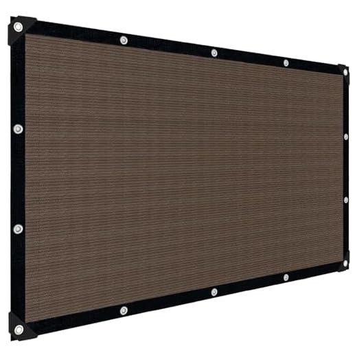 Sun Shade Cloth for Outdoor Patio,Pergola Shade Cover with Grommets Deck Shade Privacy Screen Balcony,90% UV Protection Shade Fabric Brown Sunshades for Garden Backyard Outdoor,Mocha-8x10FT