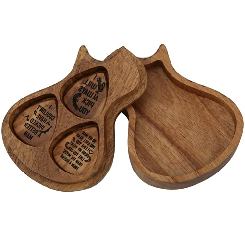 Beth Picks, boîte de médiators de guitare en bois artistique, boîte de médiators de guitare portable à forte résistance… - Les Beatles, Paul McCartney, John Lennon, RIngo Starr, George Harrison Beth Picks, boîte de médiators de guitare en bois artistique, boîte de médiators de guitare portable à forte résistance…