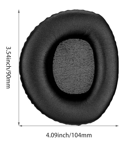 Repuestos de almohadillas para auriculares compatibles con Sennheiser RS160 | Almohadillas suaves de cuero de proteína, aislantes de sonido, color negro miniatura 3