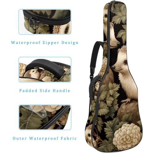 JRHEJTFZ Housse pour guitare acoustique de 1,9 cm d’épaisseur, imperméable, durable et élégant, motif hérisson dessin animé, Multicolore 5., 42.9×16.9×4.7 in, Motif imprimé tendance - Les Beatles, Paul McCartney, John Lennon, RIngo Starr, George Harrison JRHEJTFZ Housse pour guitare acoustique de 1,9 cm d'épaisseur, imperméable, durable et élégant, motif hérisson dessin animé, Multicolore 5., 42.9x16.9x4.7 in, Motif imprimé tendance – Image 5