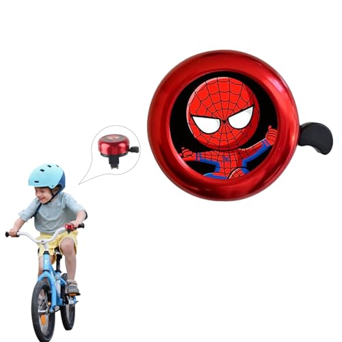 dellyy Campanello Bici Bambino, Campanello Bici Bambina, Campanello per Bicicletta, Accessori Bici Bambina, Accessori Bici Bambino, Trombetta Bici Bambino (Spider)