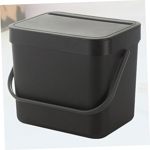 Support à déchets suspendu plastique noir amovible pour placard - 7