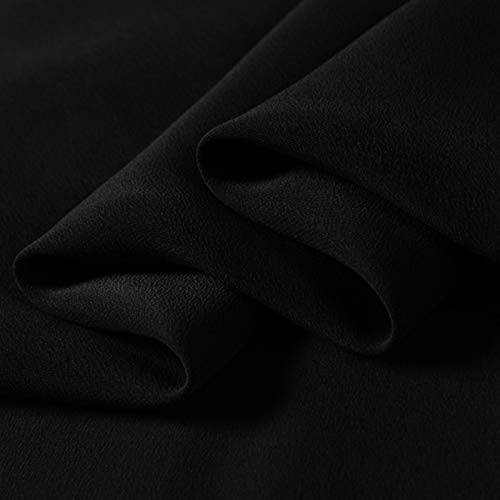 Amazon.com: 100% Silk Fabric Pure Crepe De Chine 14m/m (Black
