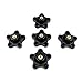 DCT 5 Star 5/16in-18 Internal Threaded Clamping Knob - T Knob Plastic Jig Knobs, 5-Pack