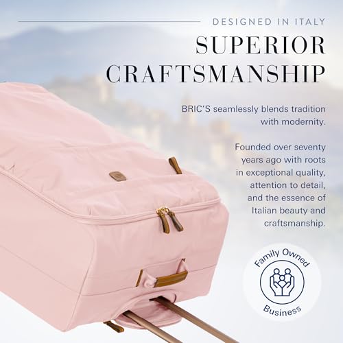 Bric's X-Bag Large Spinner with Frame - 30 Inch - Suitcases with Wheels - Checked Luggage - Pink/Cognac4